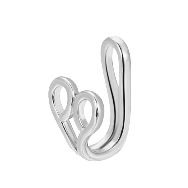 10 PCS U-shaped Nose Clip Copper Inlaid With Zircon Nose Decoration, Color: G-189 Silver