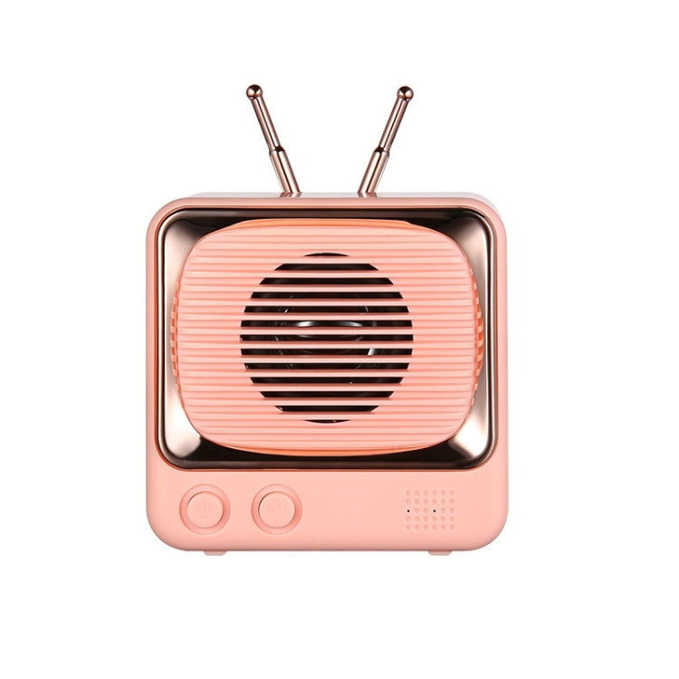 DW02 TV Shaped Retro BT Speaker Support  TF Card FM
