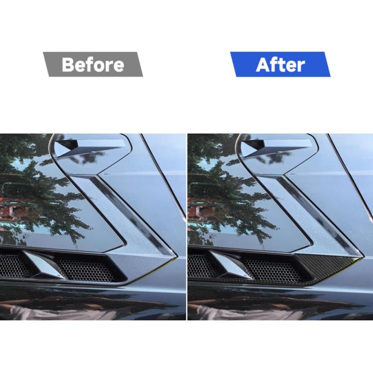 For Chevrolet Corvette C8 4pcs /Set Roof Engine Vent Sticker - Black
