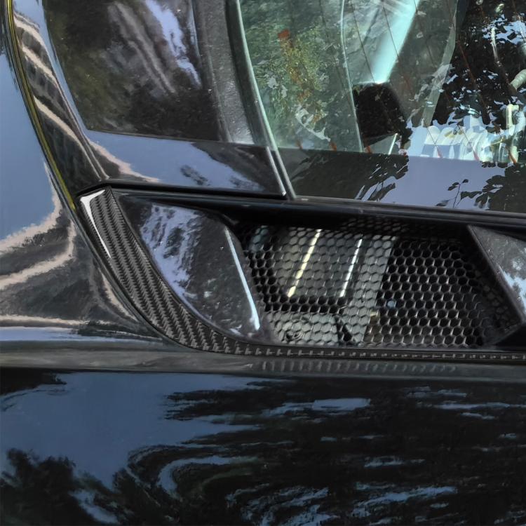 For Chevrolet Corvette C8 4pcs /Set Roof Engine Vent Sticker - Black