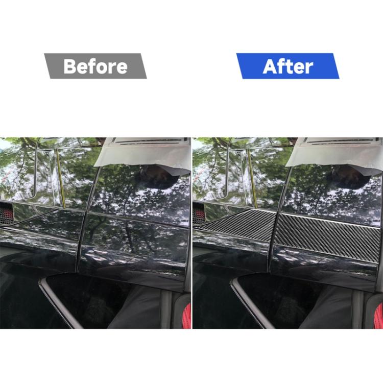 For Chevrolet Corvette C8 4pcs /Set Roof Both Sides Decorative Stickers - Black