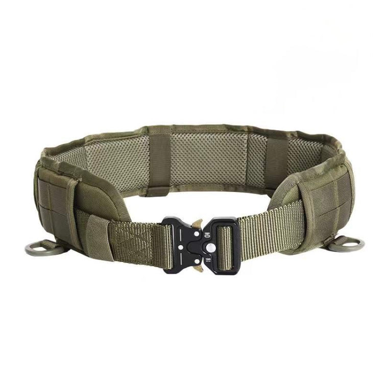 Outdoor Hunting Belt Nylon Waist Belt,Spec: Belt + Corset  Army Green