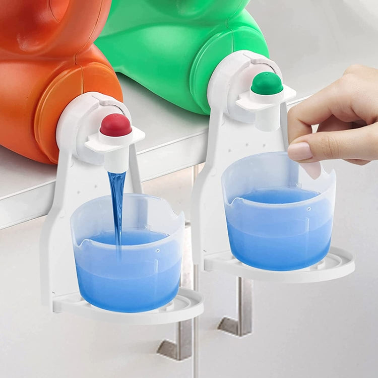 2 PCS Foldable Laundry Detergent Drip Catcher Tray Cup Holder Soap Dispenser Gadget