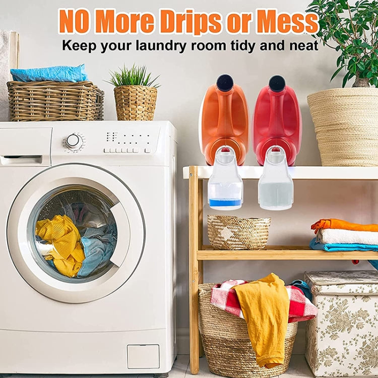 2 PCS Foldable Laundry Detergent Drip Catcher Tray Cup Holder Soap Dispenser Gadget