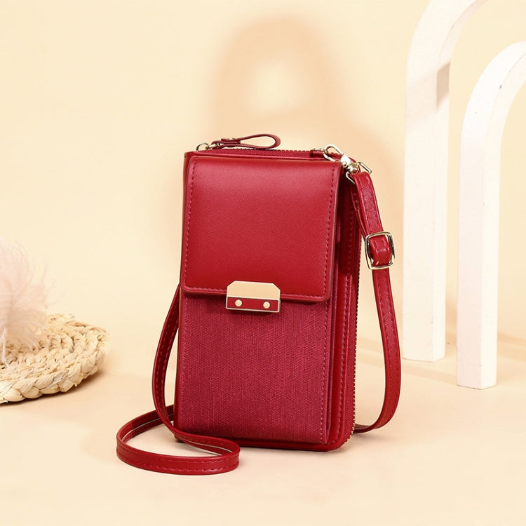 Women Shoulder Crossbody Bag Lock Small Square Bag Cell Phone Bag