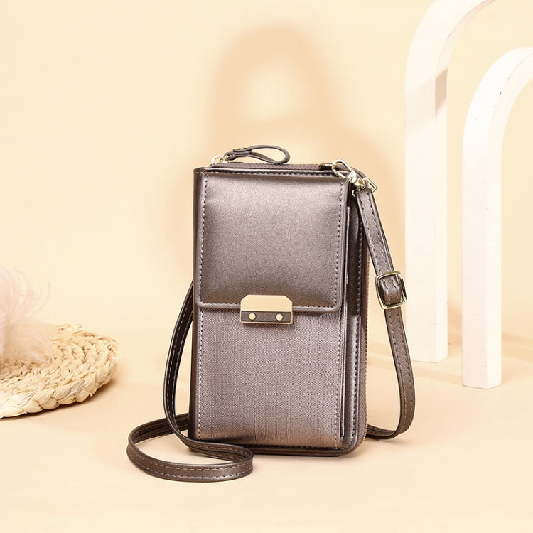 Women Shoulder Crossbody Bag Lock Small Square Bag Cell Phone Bag