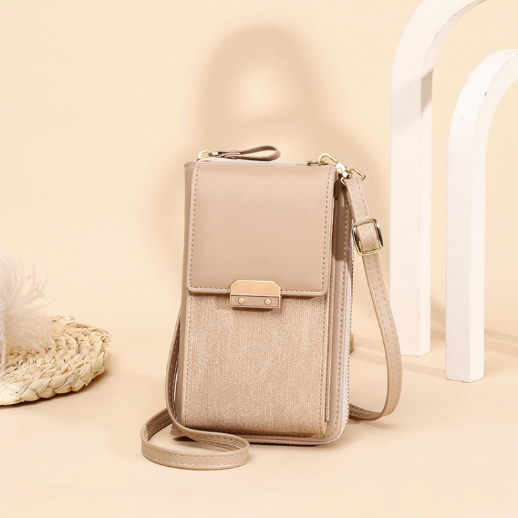 Women Shoulder Crossbody Bag Lock Small Square Bag Cell Phone Bag