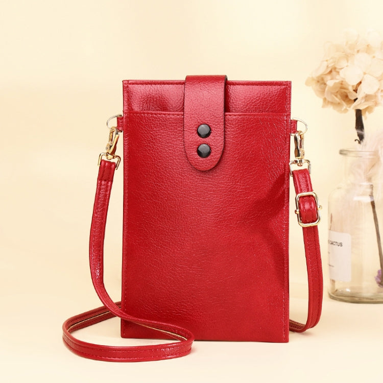 D012 Retro Shoulder Bag Simple Casual Vertical Mini Bag Cross-body Mobile Phone Bag