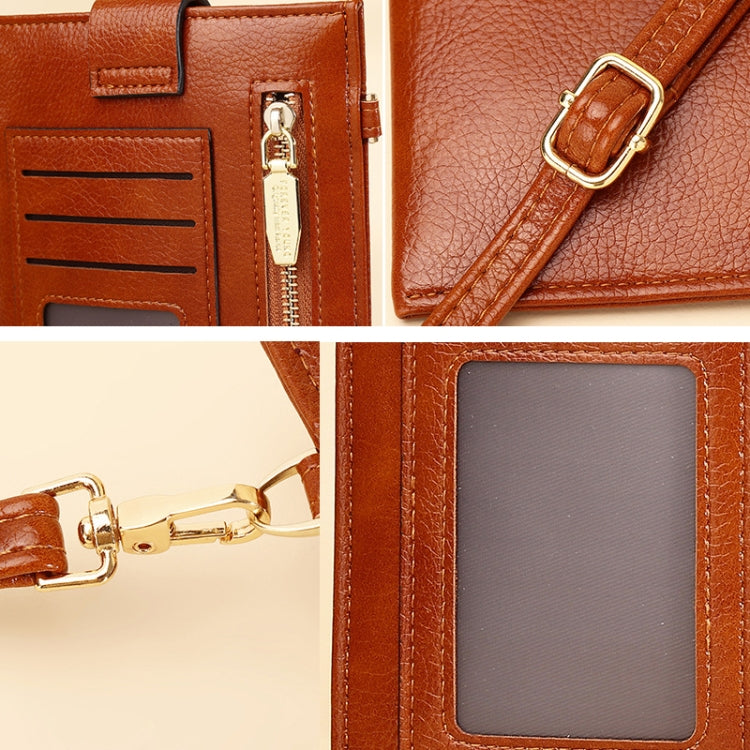 D012 Retro Shoulder Bag Simple Casual Vertical Mini Bag Cross-body Mobile Phone Bag