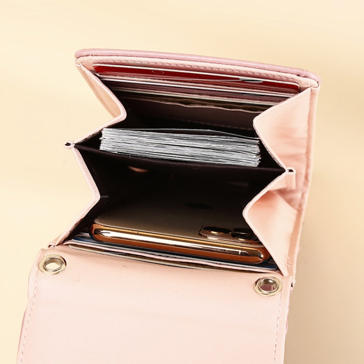 Cross-slung Woman Bag Buckle Shoulder Bag Crocodile Print Phone Bag