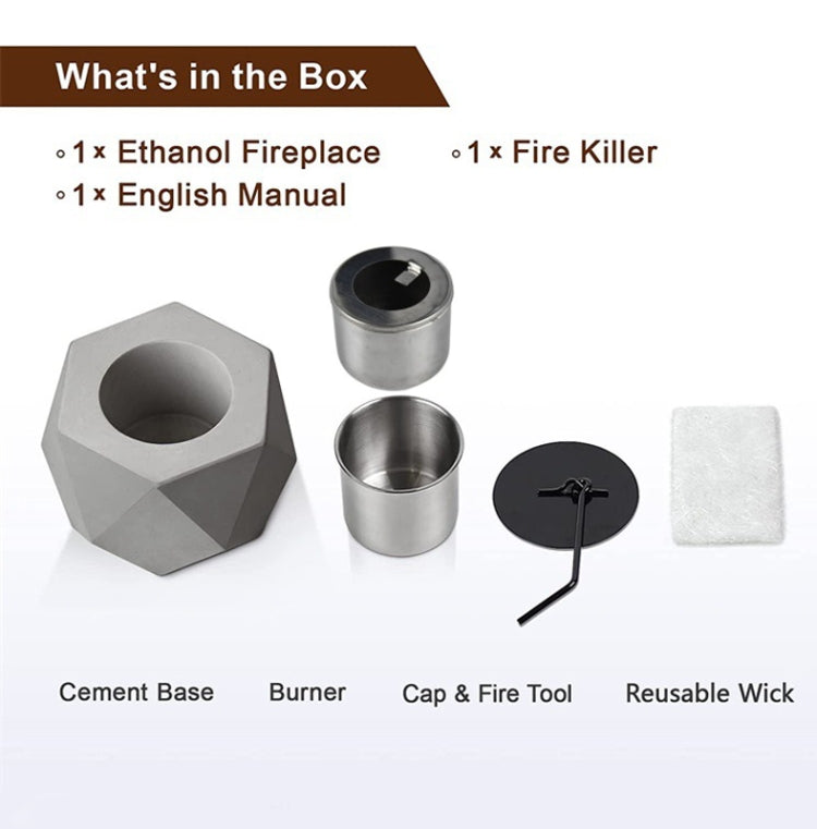 Portable Outdoor Mini Heating Stove Home Villa Dining Room Tabletop Fireplace(Primary Colors)