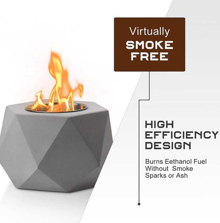 Portable Outdoor Mini Heating Stove Home Villa Dining Room Tabletop Fireplace(Primary Colors)