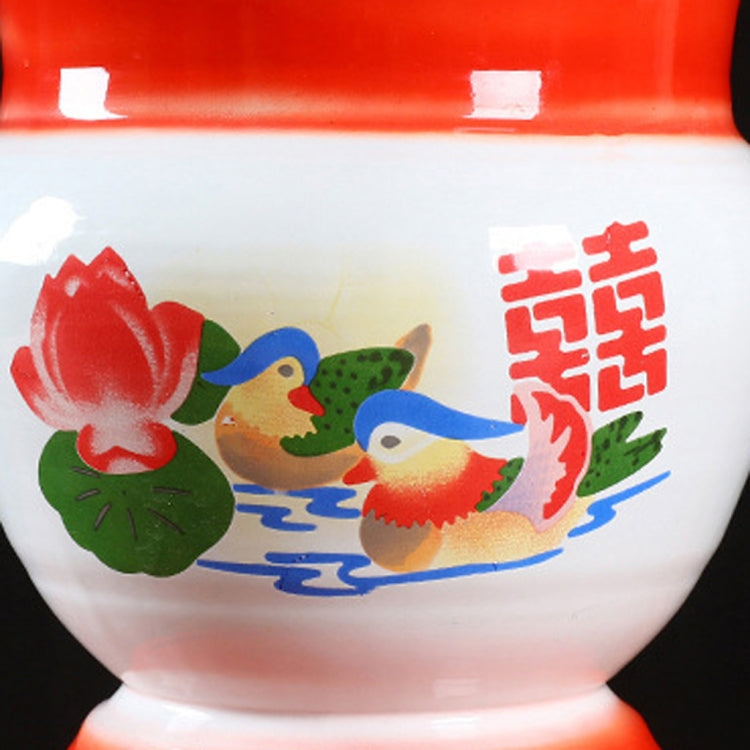 Traditional Fruit Basket Ice Wine Dispenser, Size: 23x24.5cm(Red)