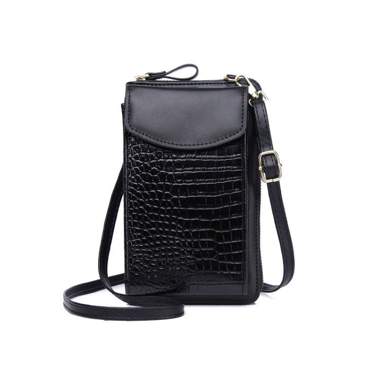 Ladies Crossbody Cell Phone Bag Mini Shoulder Crocodile Coin Purse