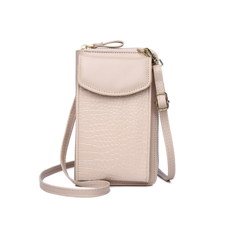 Ladies Crossbody Cell Phone Bag Mini Shoulder Crocodile Coin Purse