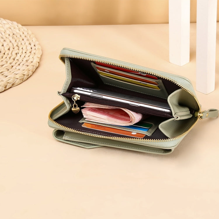 HX730 Women Wallet PU Leather Long Cell Phone Bag