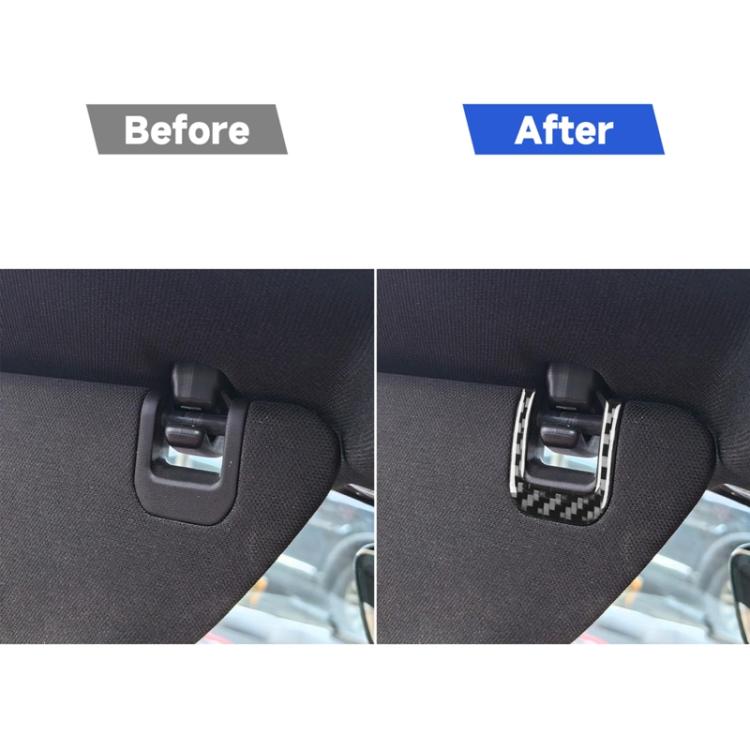 For Chevrolet Corvette C8 4pcs /Set Sun Visor Decorative Sticker - Black