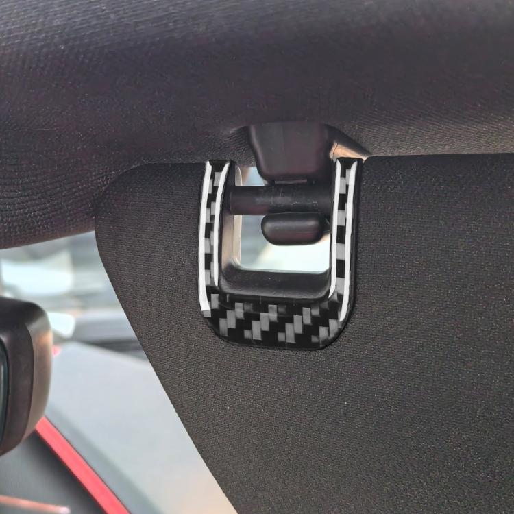 For Chevrolet Corvette C8 4pcs /Set Sun Visor Decorative Sticker - Black