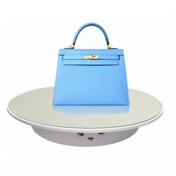 32cm Electric Turntable for Photography With Speed Direction Adjustment, Color: White Mirror