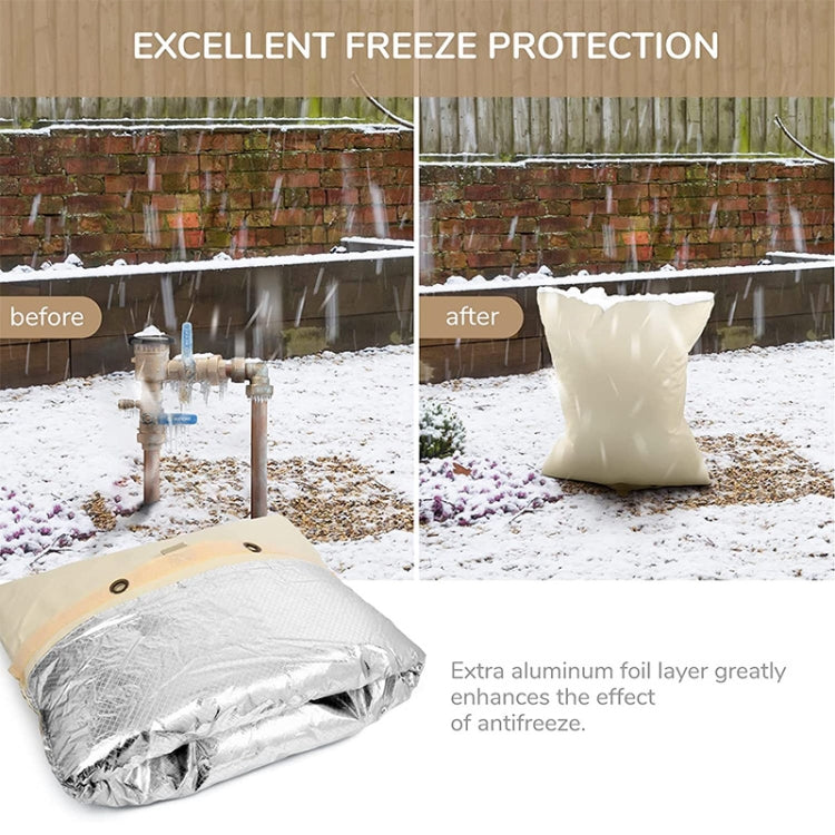 Outdoor Faucet Backflow Valves Anti-Freeze Cover Water Faucet Protector 43 x 52cm