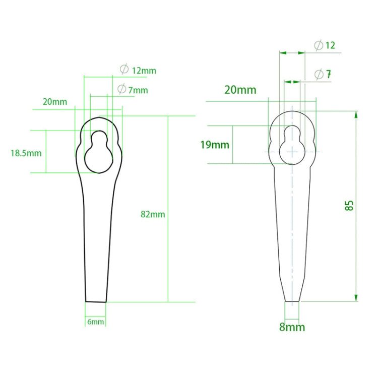 For Stihl Polycut 2-2  2pcs Replacement Trimmer Blade,Spec: A Type