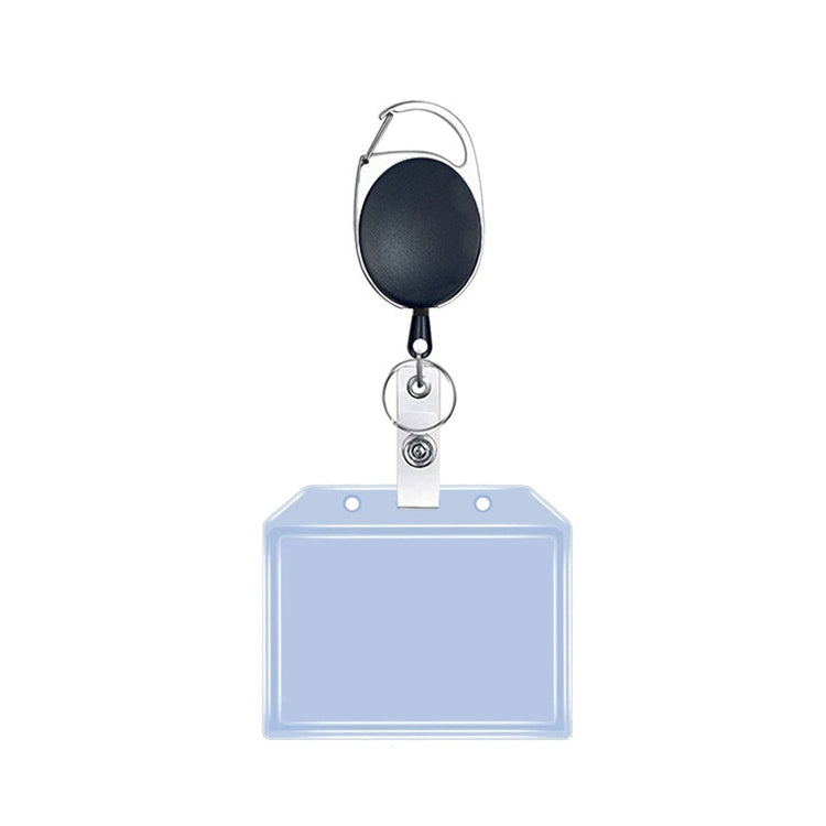 2 PCS Multifunctional Retractable Waterproof Card Case Keychain Ring Card Sleeve
