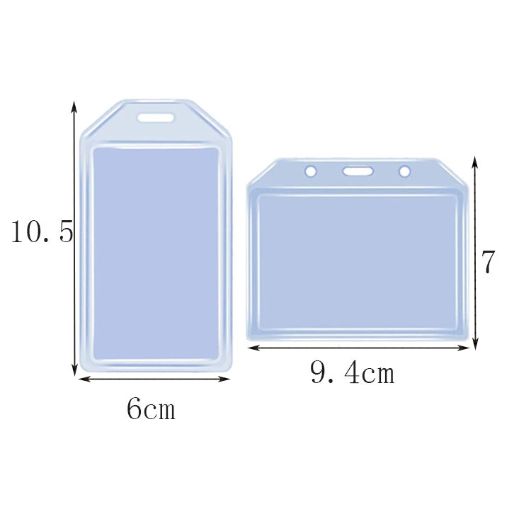 2 PCS Multifunctional Retractable Waterproof Card Case Keychain Ring Card Sleeve