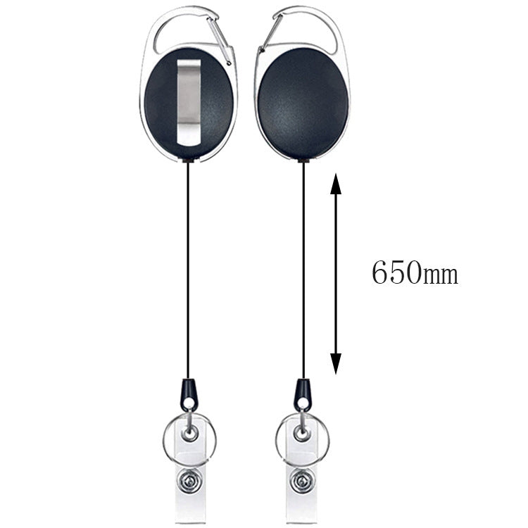 2 PCS Multifunctional Retractable Waterproof Card Case Keychain Ring Card Sleeve