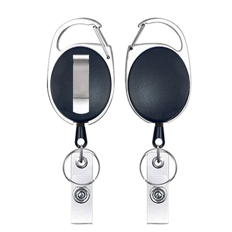 2 PCS Multifunctional Retractable Waterproof Card Case Keychain Ring Card Sleeve
