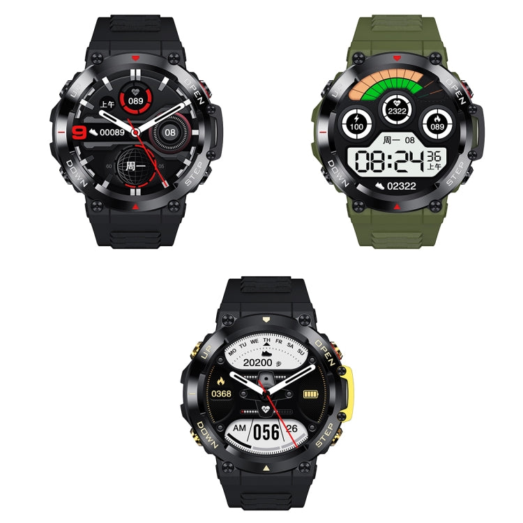 AK45 1.32 Inch Heart Rate/Blood Pressure Monitoring Smart Bluetooth Calling Watch