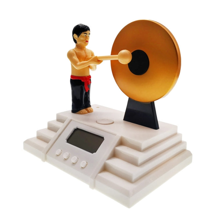 SD9079 Knock Gong Loud Volume Alarm Clock Simple Household Bedside Alarm Clock(White)