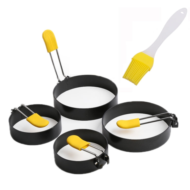 3 / 4 Inch Anti-Hot Egg Rings Non-Stick Round Fried Egg Maker Mold(4 PCS/Set)