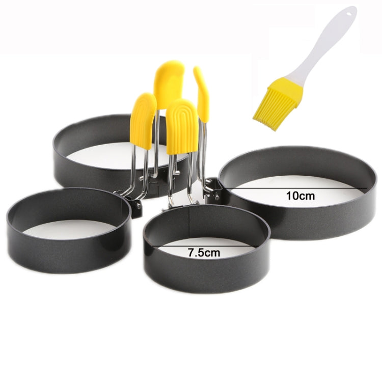 3 / 4 Inch Anti-Hot Egg Rings Non-Stick Round Fried Egg Maker Mold(4 PCS/Set)
