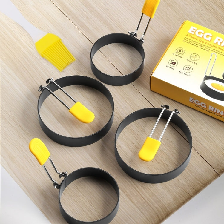 3 / 4 Inch Anti-Hot Egg Rings Non-Stick Round Fried Egg Maker Mold(4 PCS/Set)