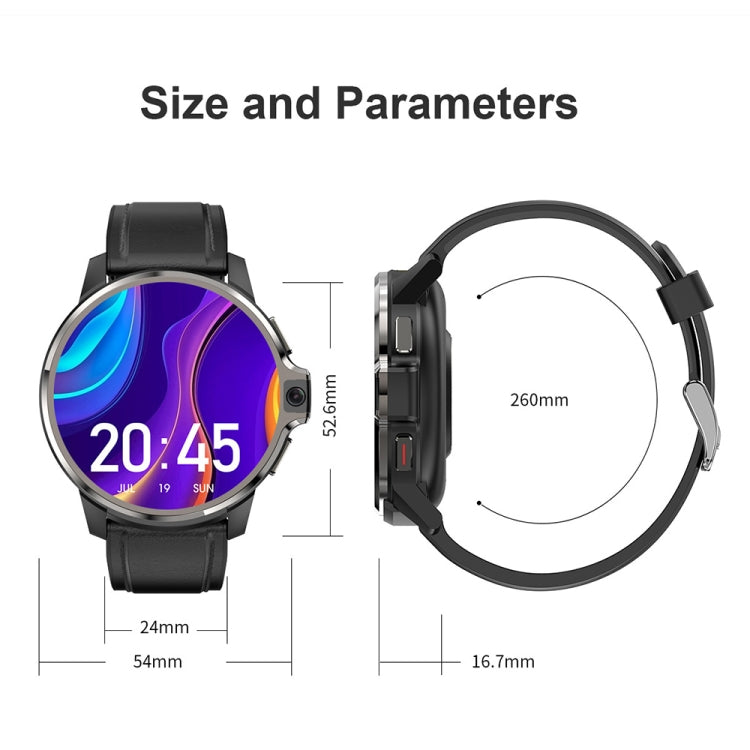 DM30 4G LTE 1.6 inch Android Heart Rate/Blood Oxygen Monitoring Smart Watch(Black)