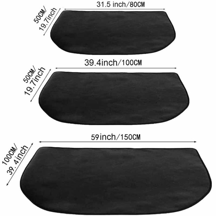 Fireplace Fireproof Mat Flame Retardant Fiberglass Insulation Blanket 50 x 100cm