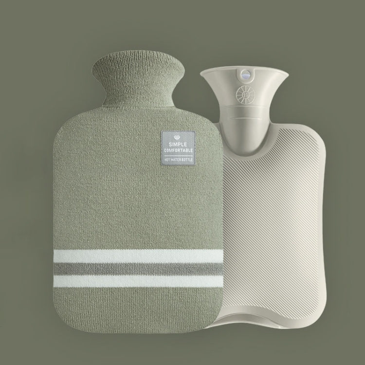 Large Explosion-proof Water-injected PVC Warm Water Bag, Spec: 1000ml (Bean Green)