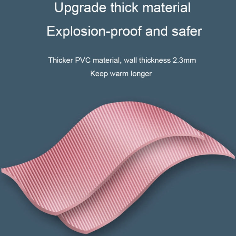 Large Explosion-proof Water-injected PVC Warm Water Bag, Spec: 1000ml (Dark Grey)