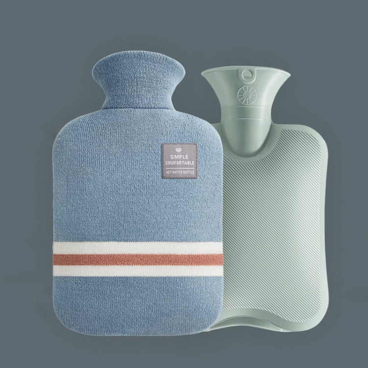 Large Explosion-proof Water-injected PVC Warm Water Bag, Spec: 2000ml (Sky Blue)