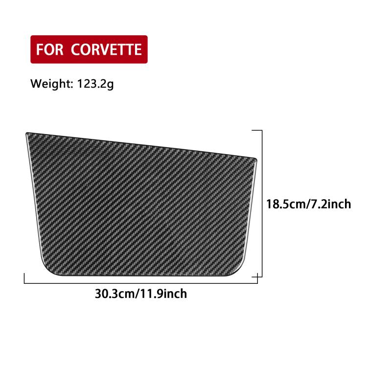 For Chevrolet Corvette C8 Left-Hand Drive Passenger Panel Sticker - Black