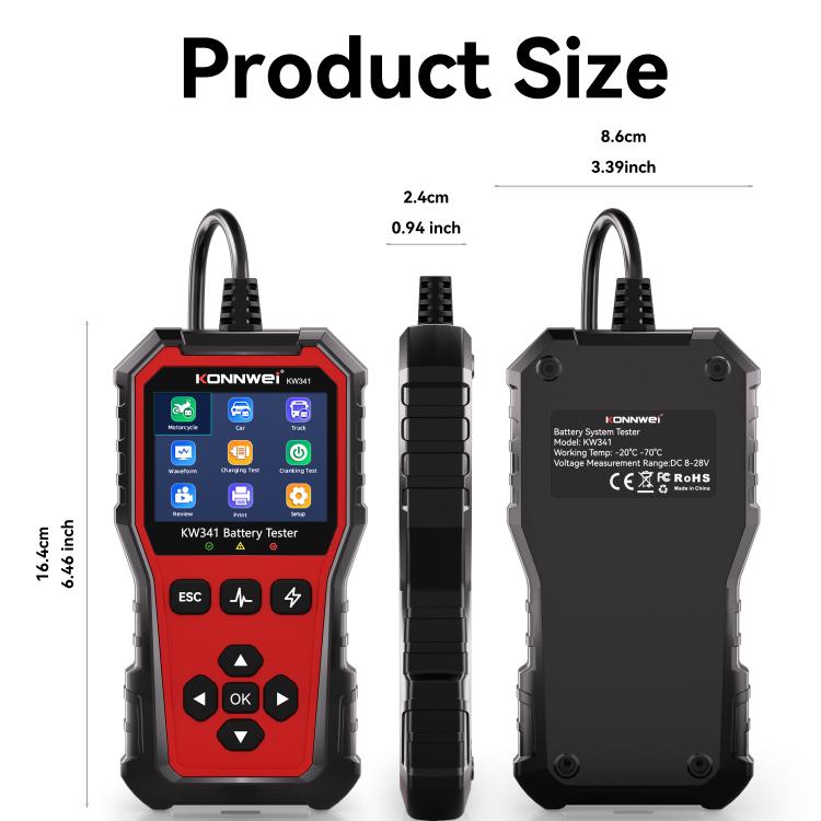 KONNWEI OBDII EOBD CAN Engine Code Reader Car Diagnostic Tool 13 Languages