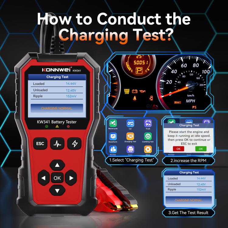 KONNWEI OBDII EOBD CAN Engine Code Reader Car Diagnostic Tool 13 Languages