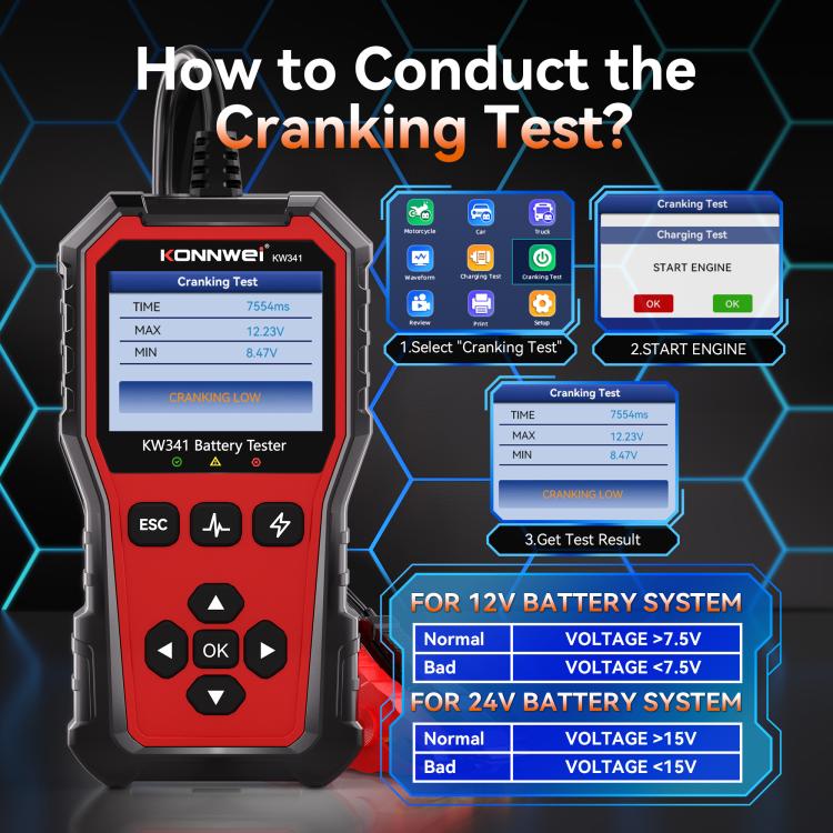 KONNWEI OBDII EOBD CAN Engine Code Reader Car Diagnostic Tool 13 Languages