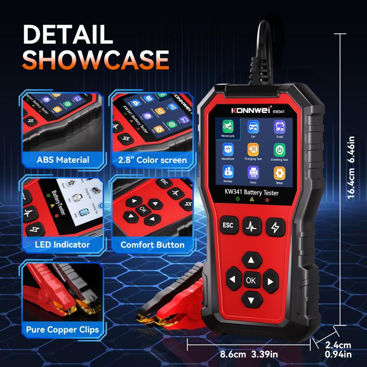 KONNWEI OBDII EOBD CAN Engine Code Reader Car Diagnostic Tool 13 Languages