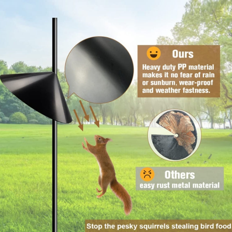 14 inch Spliced Squirrel Baffle Fence Bird Feeder Protective Cover