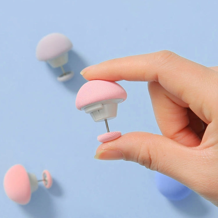 8 PCS Non-marking One-touch Unlocking Mushroom-shaped Quilt Fixer White+Cloth Needle
