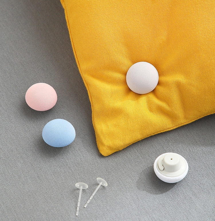 8 PCS Non-marking One-touch Unlocking Mushroom-shaped Quilt Fixer Light Pink+Gum Needle