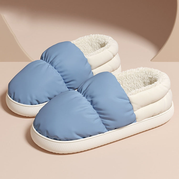 M-1178P Winter Home Waterproof Thick-soled Cotton Shoes Plush Warm Cotton Slippers, Size: 42-43