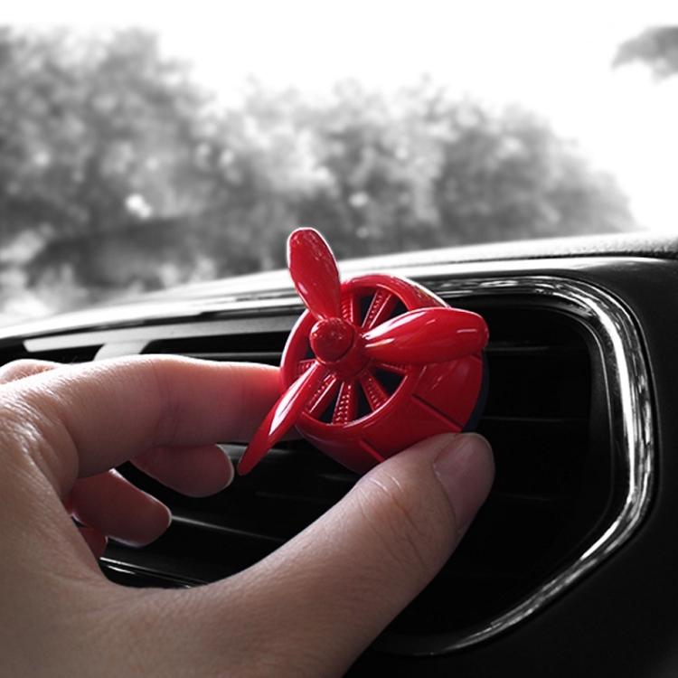 Car Air Outlet Perfume Aromatherapy Swivel Fan With Light