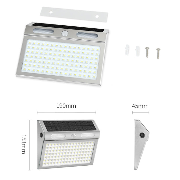 Outdoor Waterproof Lighting Solar LED Wall Lamp(112 LED)